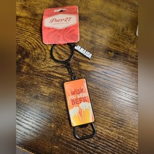 Authentic From Jamaica Pier 27 Jamaica Keychain Bottle Opener
